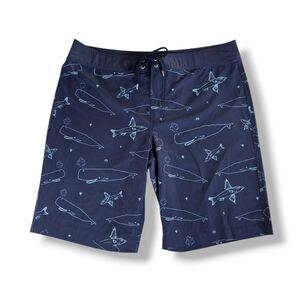 Travis Mathew River Dog Water Repellent Stretch Board Shorts 34